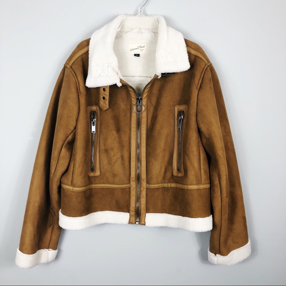 Universal Thread | Suede & Sherpa Biker Jacket